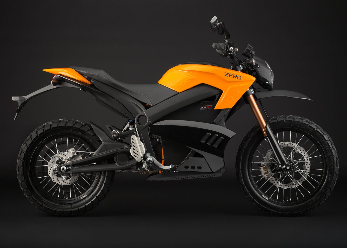 2010 Zero DS Electric Motorcycle: Red Profile Left